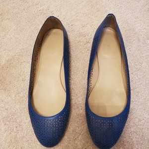 Blue Ballet Flats
